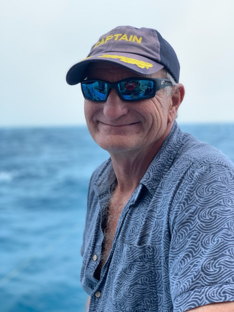 Captain Scott of Dolphin Dream in the Bahamas.